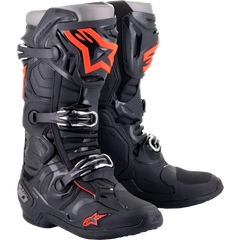 Tech 10 Boots Black/Red Fluo Sz 9