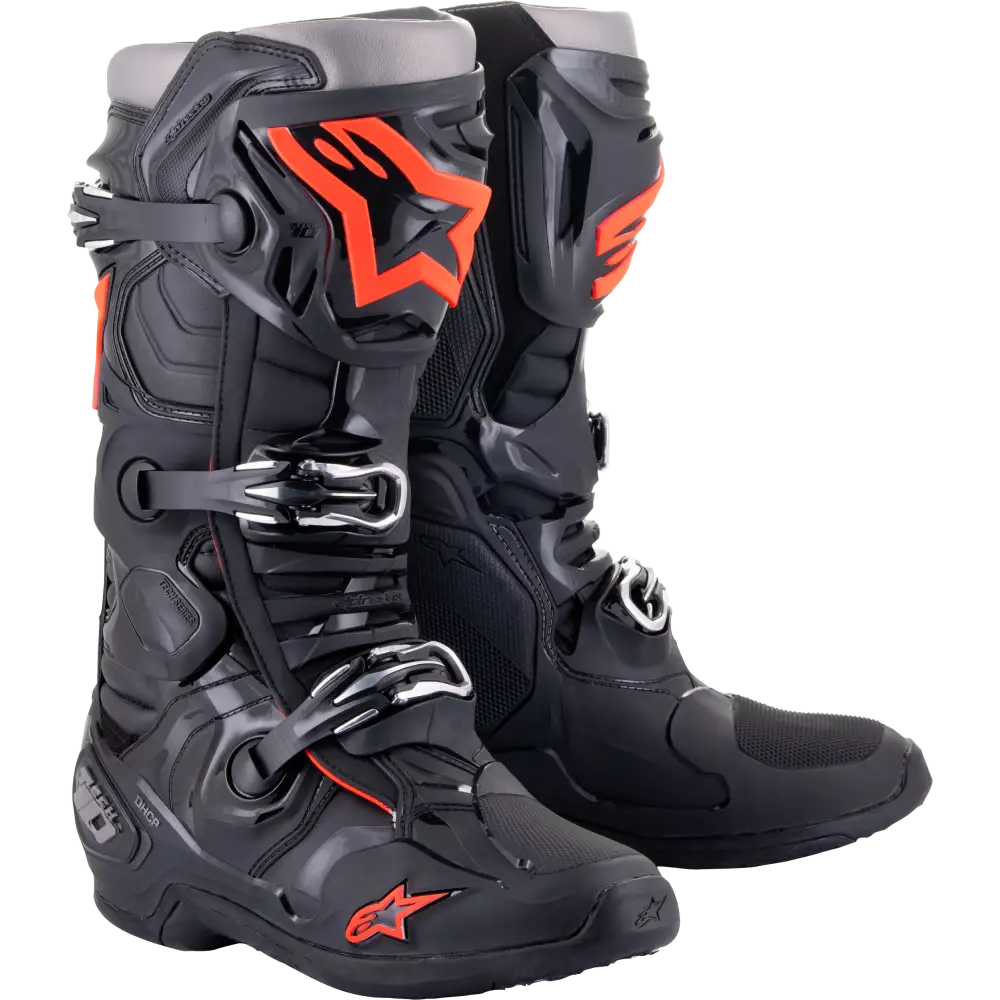 Tech 10 Boots Black/Red Fluo Sz 10