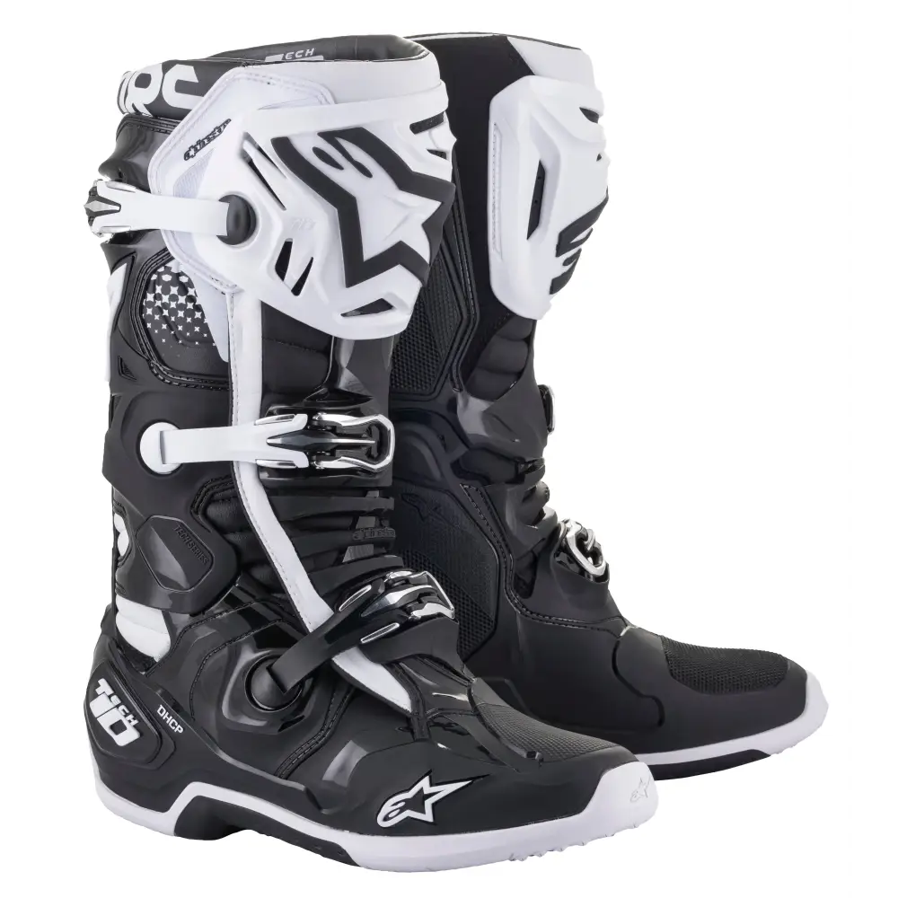 Tech 10 Boots Black/White Sz 08