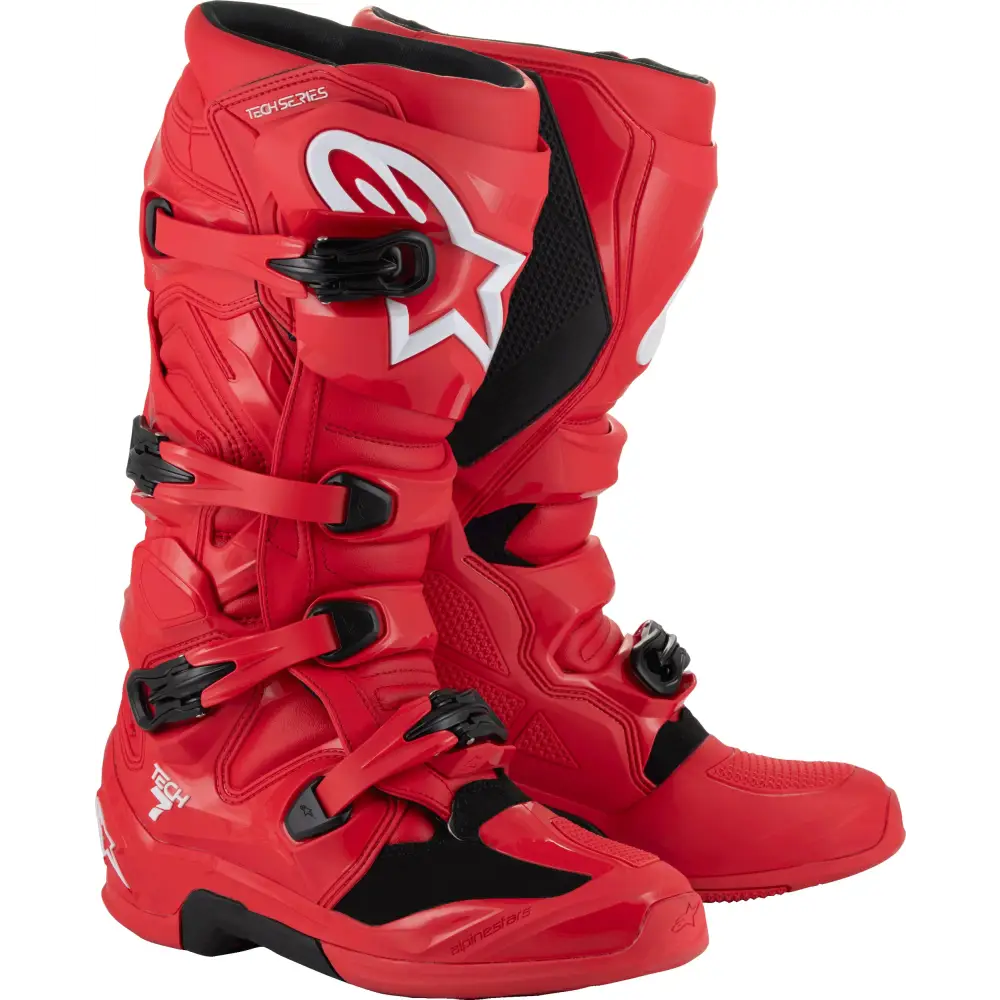 Tech 7 Boots Bright Red 7