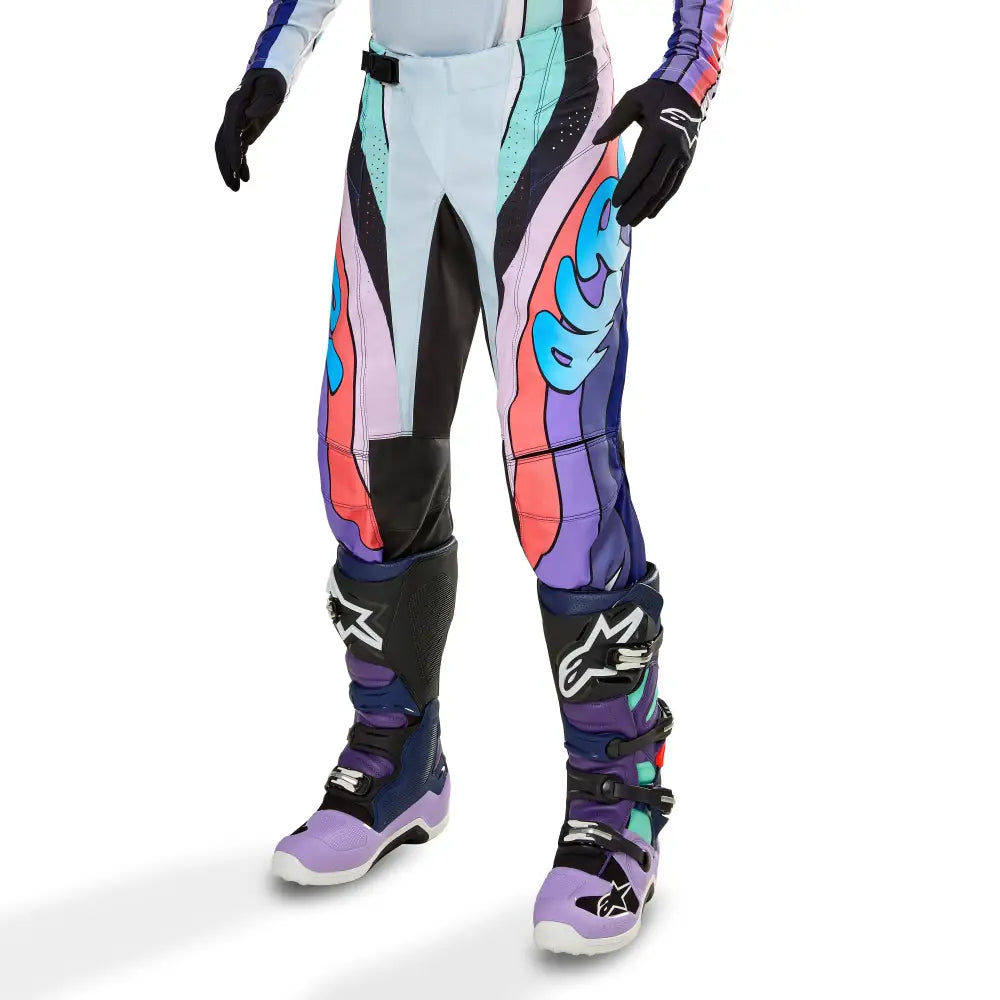 Techstar Le Imperial Pants Double Purple/Blue/Black Sz 34