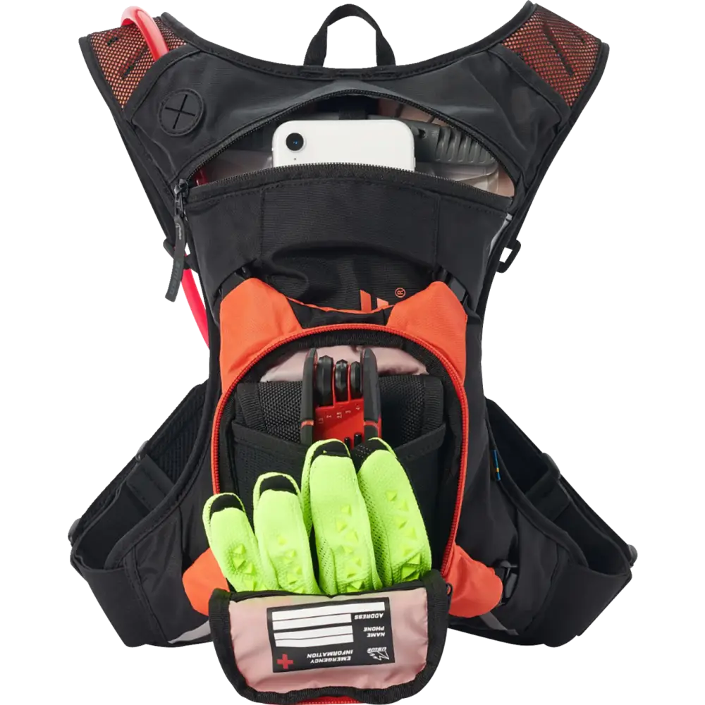 USWE Moto Hydration Pack - 3L - Factory Orange/Black 2033438