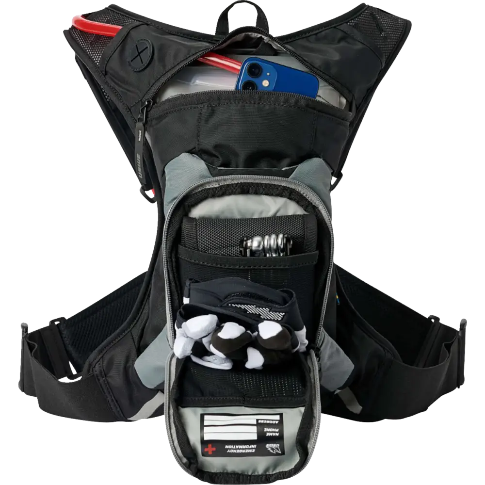 USWE Moto Hydration Pack - 3L - Carbon Black/Gray 203059001