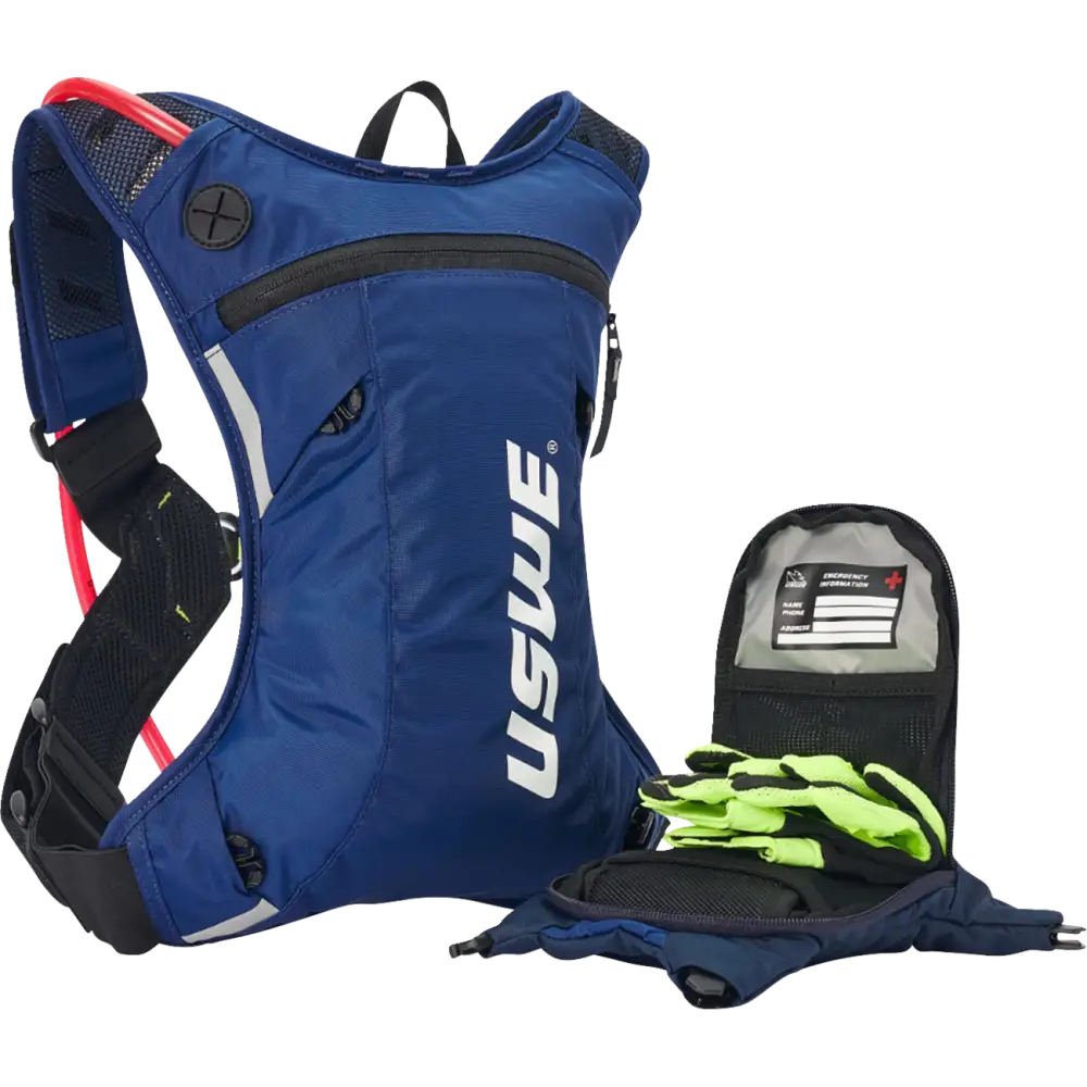 USWE Moto Hydration Pack - 3L - Factory Blue 2033439