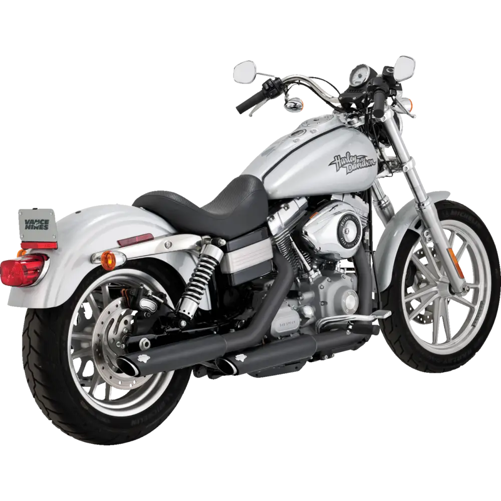 VANCE & HINES 3" Twin Slash Slip-On Muffler - Black 46838