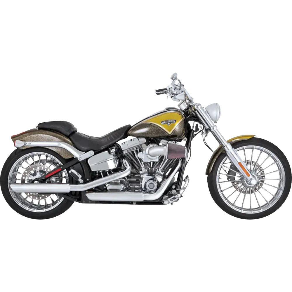 VANCE & HINES 3" Twin Slash Slip-On Muffler - Chrome 16335