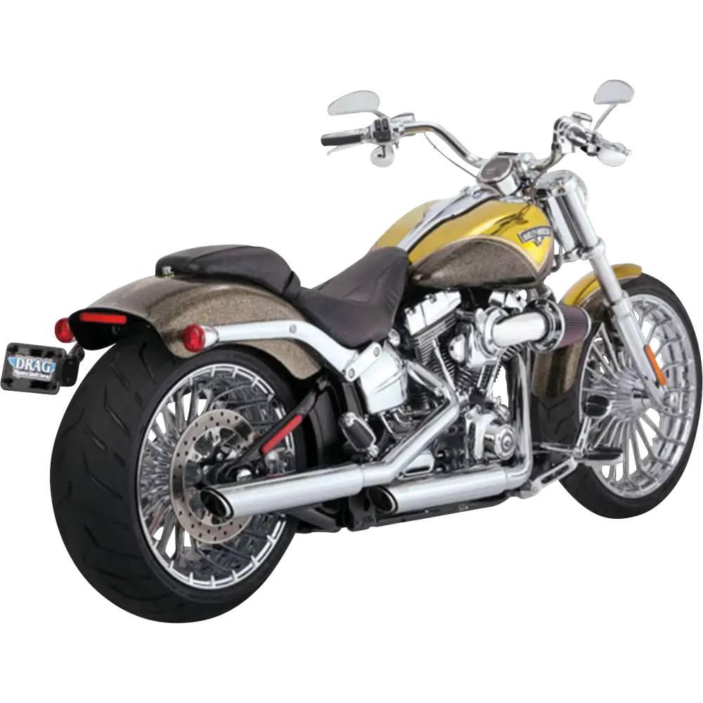 VANCE & HINES 3" Twin Slash Slip-On Muffler - Chrome 16335