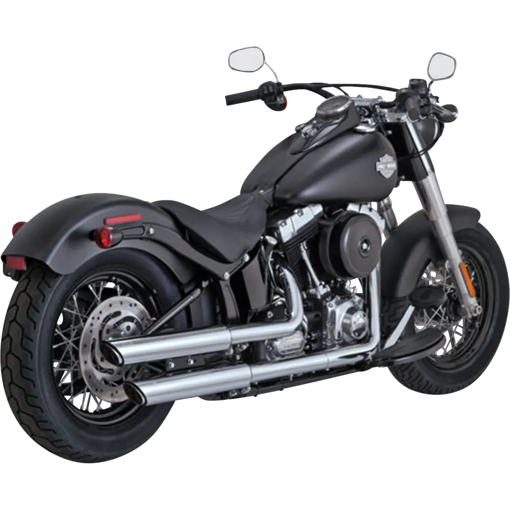 VANCE & HINES 3" Twin Slash Slip-On Muffler - Chrome 16341