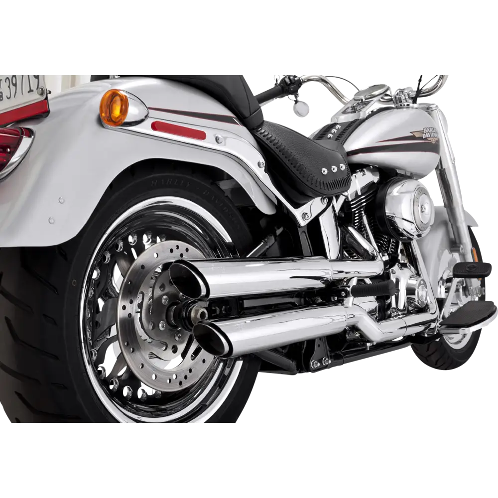 VANCE & HINES 3" Twin Slash Slip-On Muffler - Chrome 16343