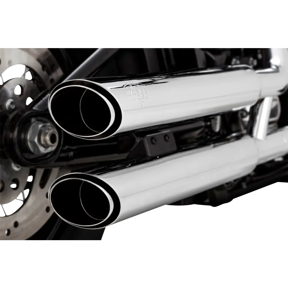 VANCE & HINES 3" Twin Slash Slip-On Muffler - Chrome 16376