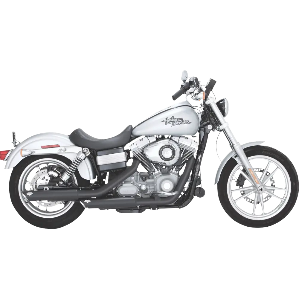 VANCE & HINES 3" Twin Slash Slip-On Mufflers - Black 46337