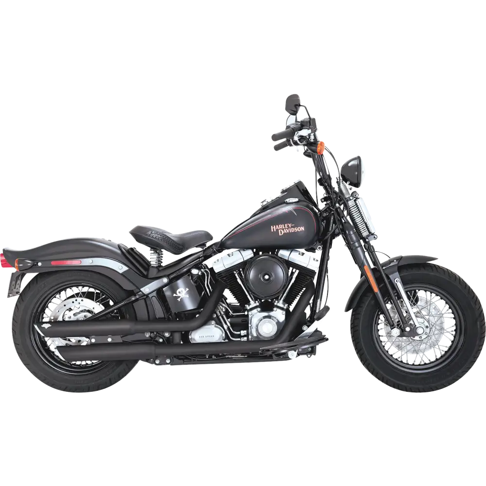 VANCE & HINES 3" Twin Slash Slip-On Mufflers - Black 46341