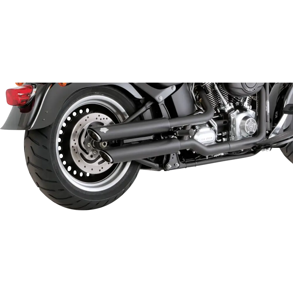 VANCE & HINES 3" Twin Slash Slip-On Mufflers - Black 46343