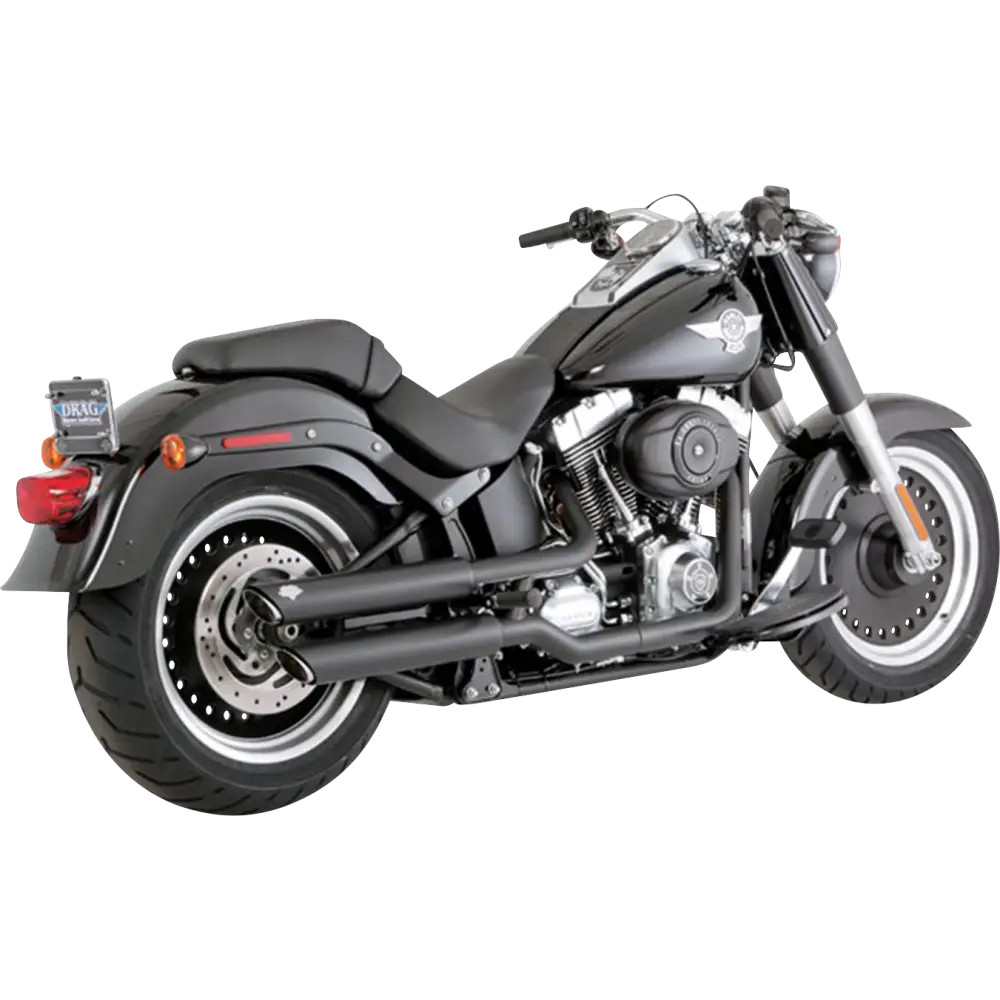 VANCE & HINES 3" Twin Slash Slip-On Mufflers - Black 46343