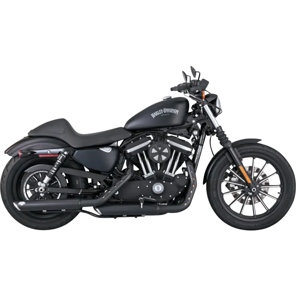 VANCE & HINES 3" Twin Slash Slip-On Mufflers - Black 46361