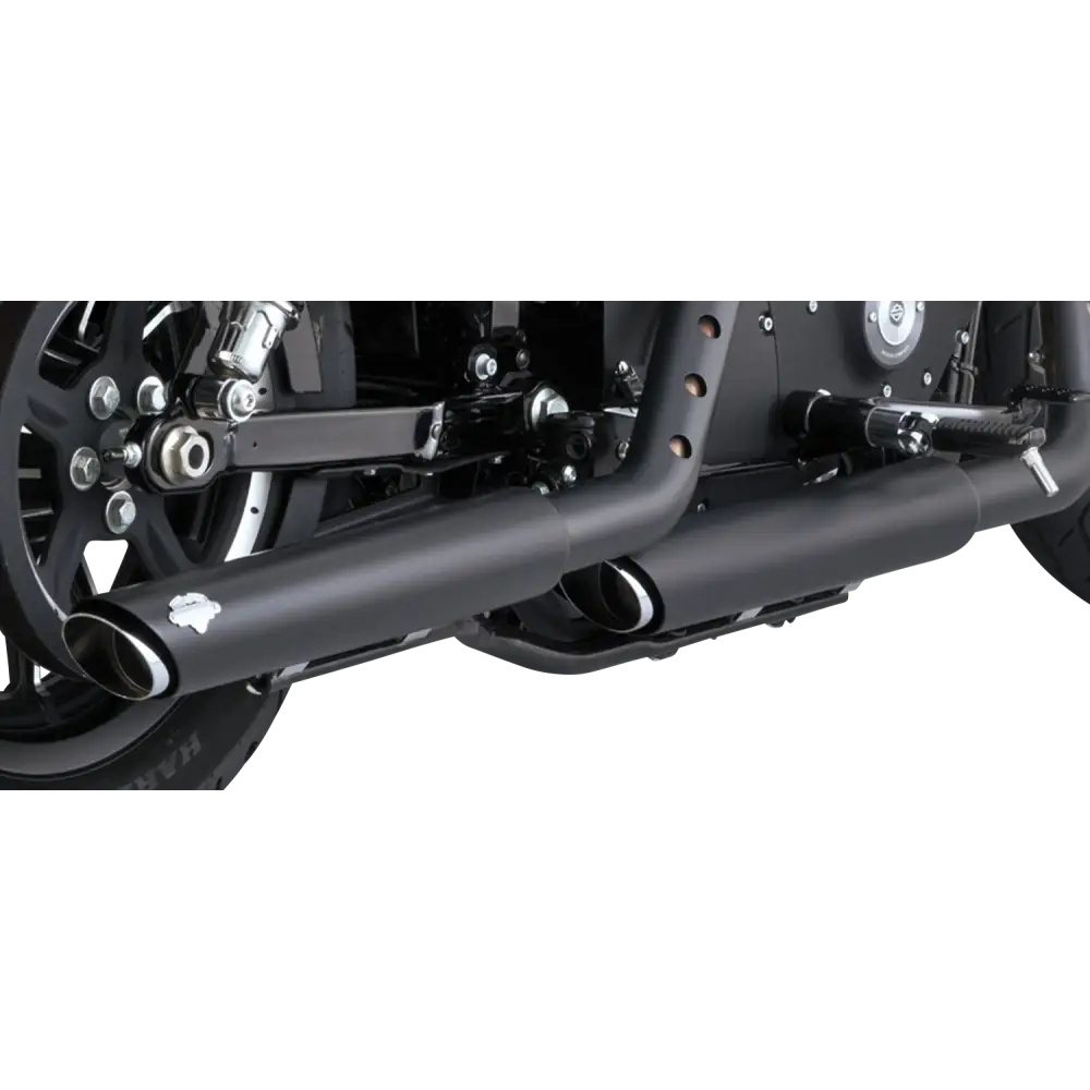 VANCE & HINES 3" Twin Slash Slip-On Mufflers - Black 46361