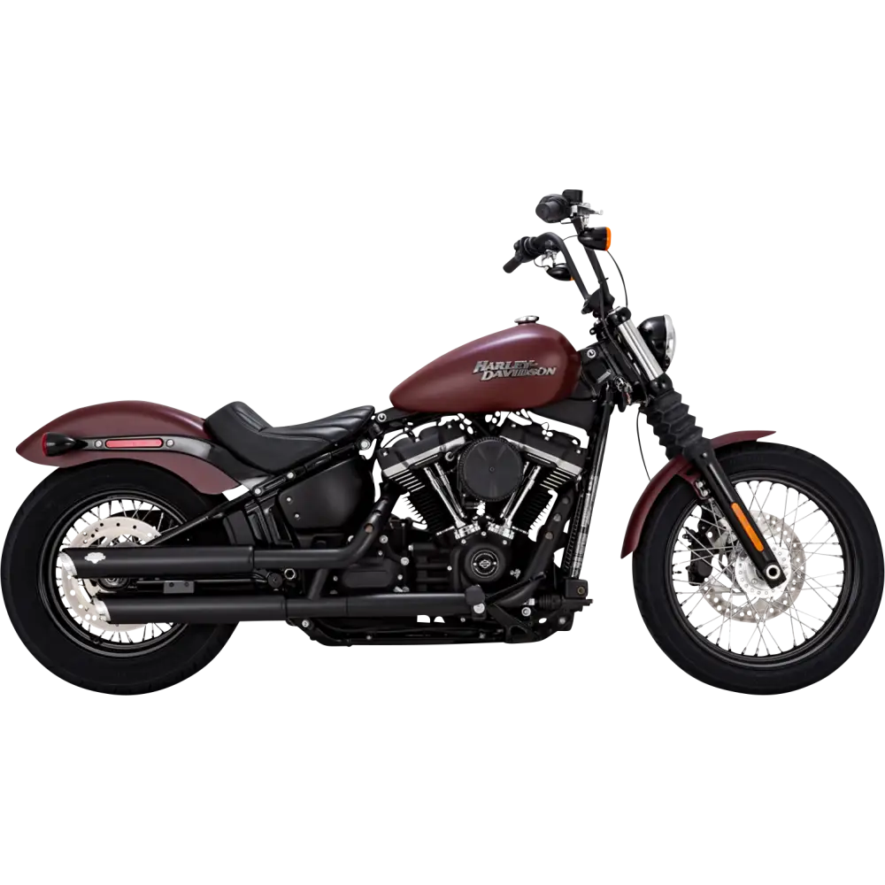 VANCE & HINES 3" Twin Slash Slip-On Mufflers - Black 46376