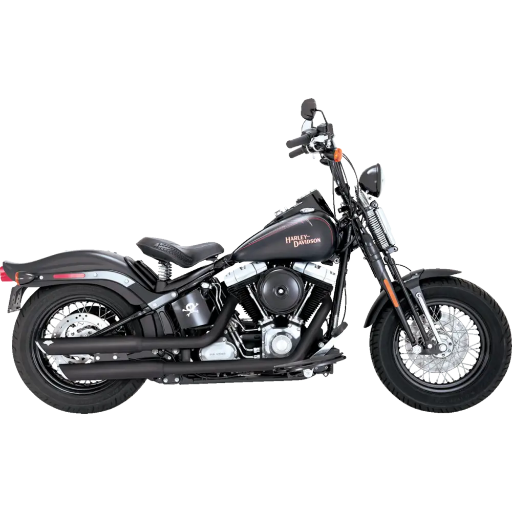 VANCE & HINES 3" Twin Slash Slip-On Mufflers - Black 46842