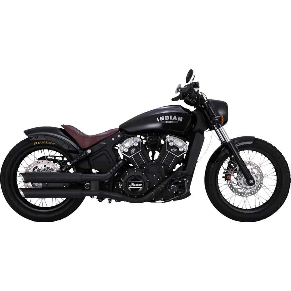 VANCE & HINES 3" Twin Slash Slip-On Mufflers - Black 48323