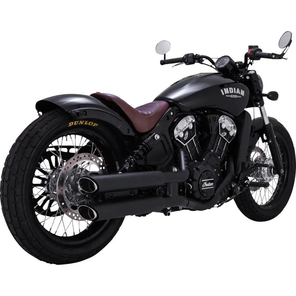 VANCE & HINES 3" Twin Slash Slip-On Mufflers - Black 48323
