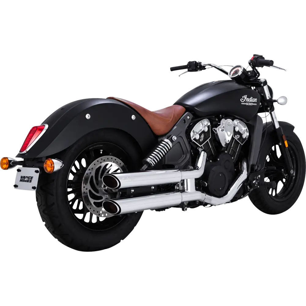 VANCE & HINES 3" Twin Slash Slip-On Mufflers - Chrome 18323