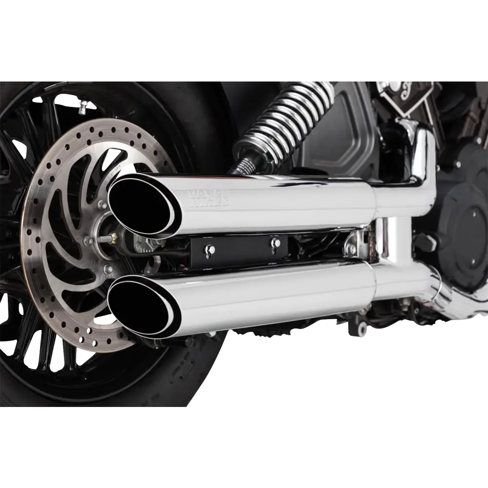 VANCE & HINES 3" Twin Slash Slip-On Mufflers - Chrome 18323