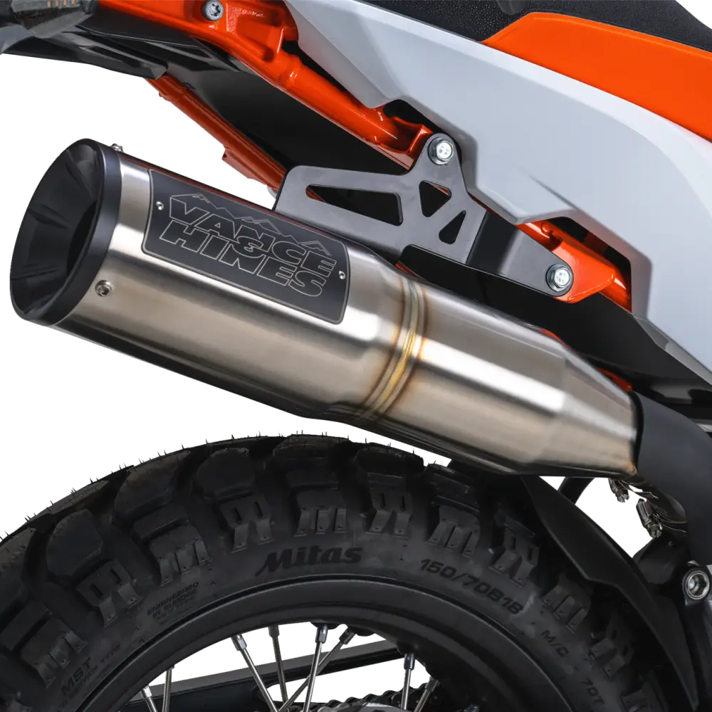 VANCE & HINES Adventure Hi-Output 450 Slip-On Muffler - Stainless Steel 17415