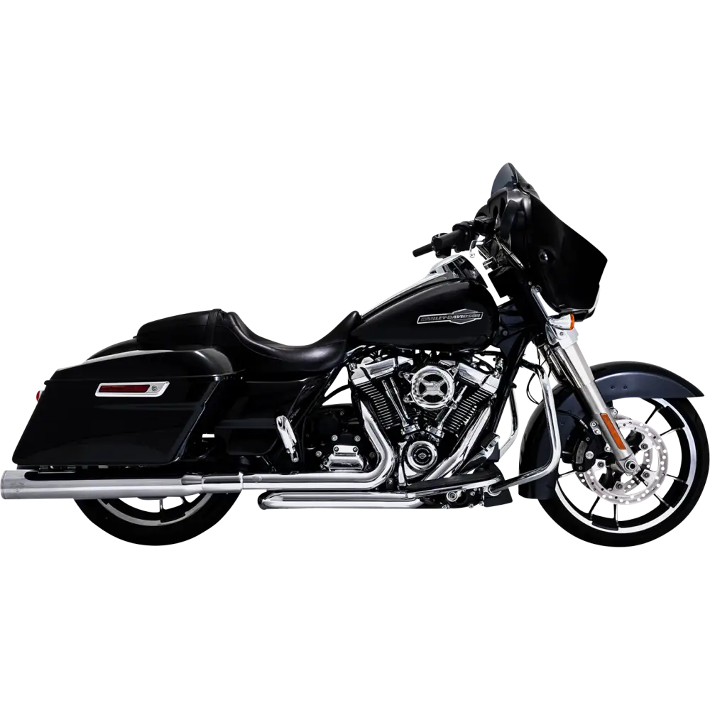 VANCE & HINES Dresser Duals Header System - Chrome 17351