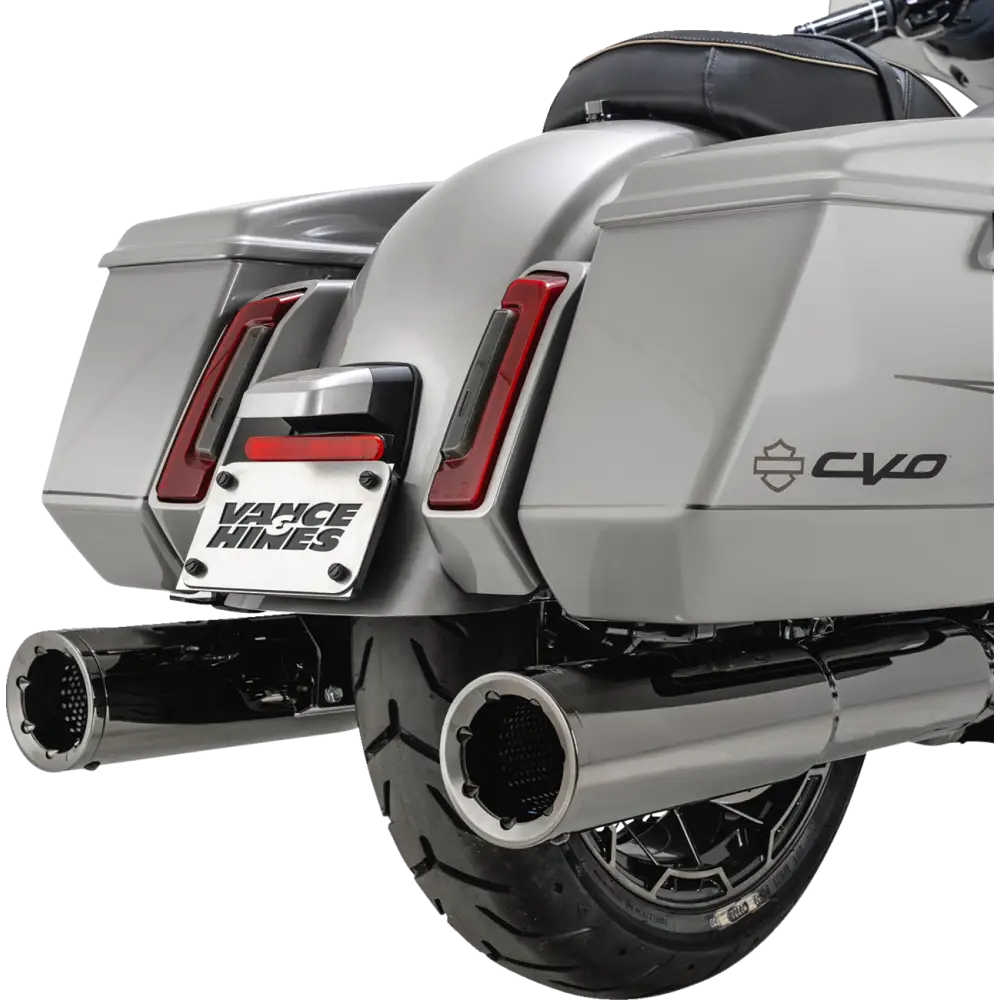 VANCE & HINES Hi-Output Slip-On Mufflers - Dark Chrome - 4-1/2" 16468