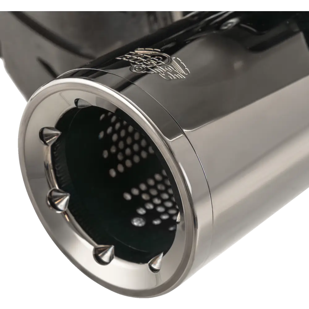 VANCE & HINES Hi-Output Slip-On Mufflers - Dark Chrome - 4-1/2" 16468