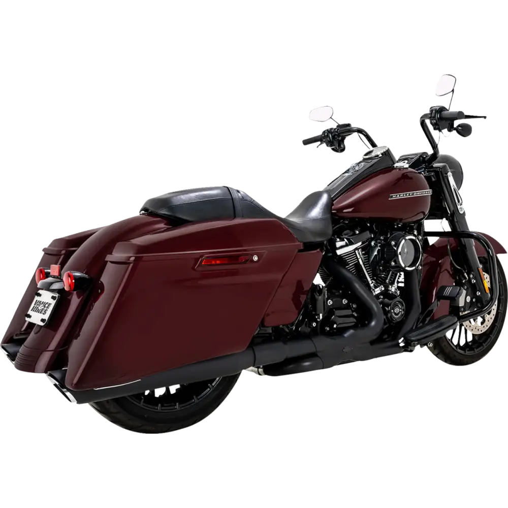 VANCE & HINES Twin Slash Slip-On Muffler - Black 46672