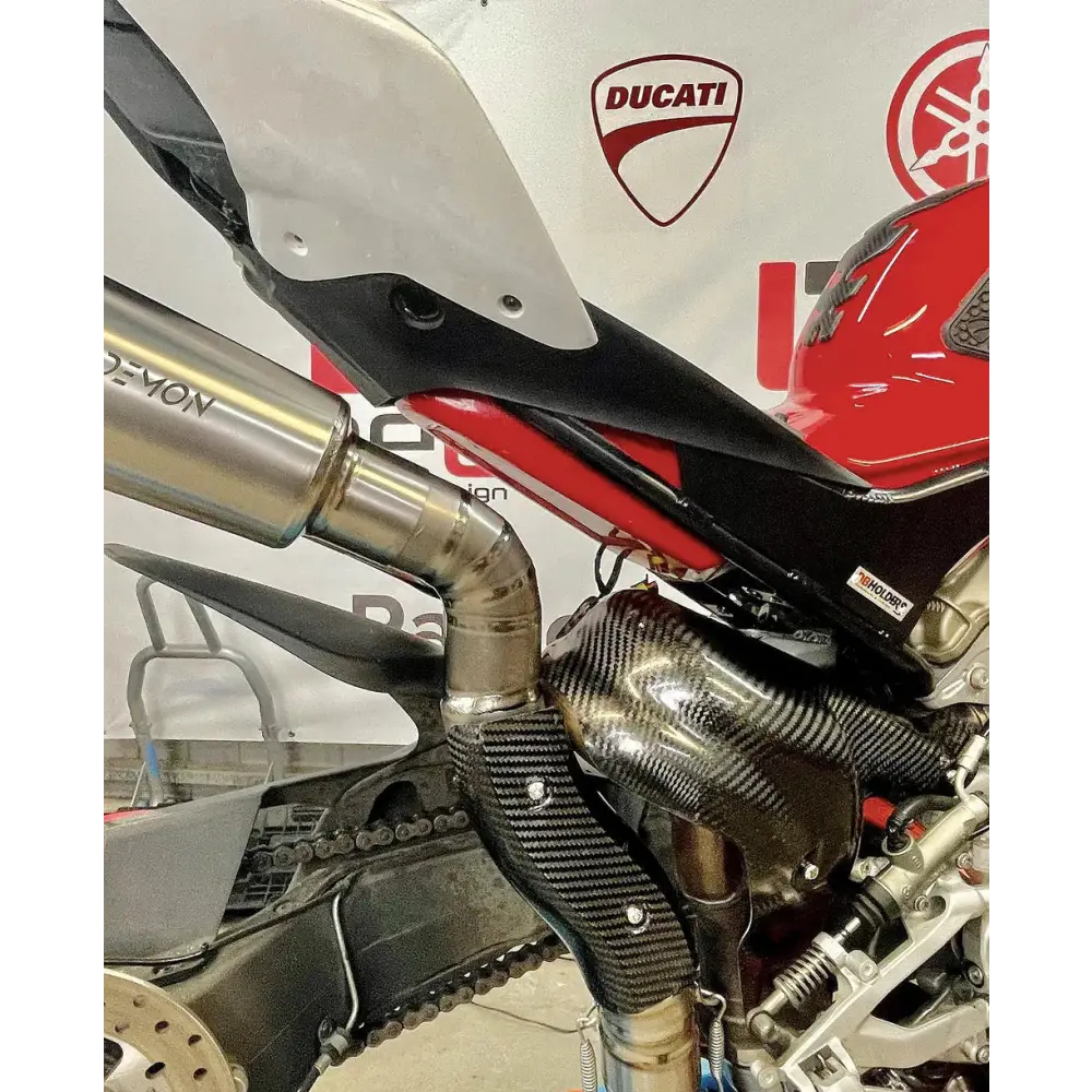 Vandemon Performance Ducati Panigale & Streetfighter V4 Titanium High Mount 3/4 Slip-On 2023-On - Exhaust