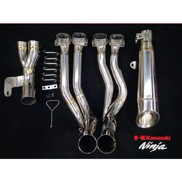 Vandemon Performance Kawasaki Ninja H2 & H2R Polished Titanium Exhaust System 2015-2024 - Exhaust