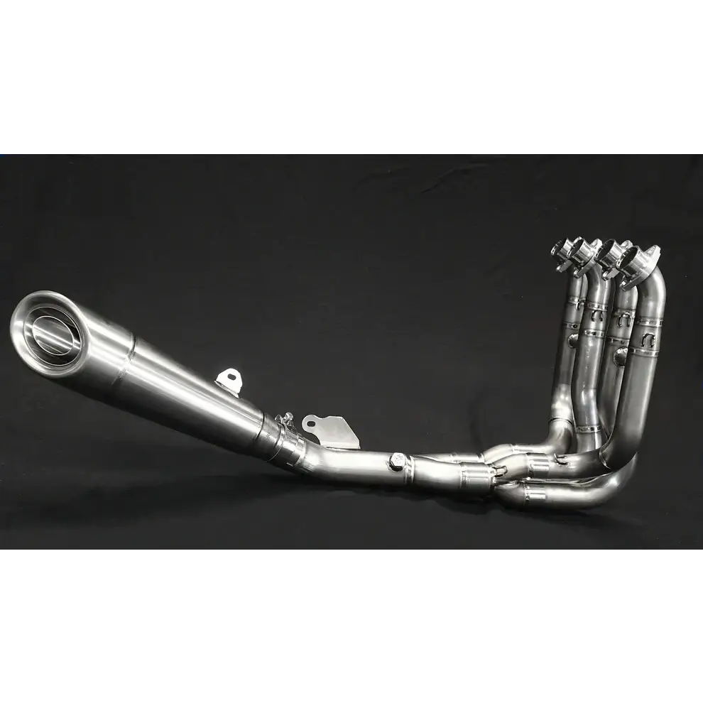 Vandemon Performance Kawasaki Ninja ZH2 Brushed Titanium Exhaust System 2020-24 - Exhaust