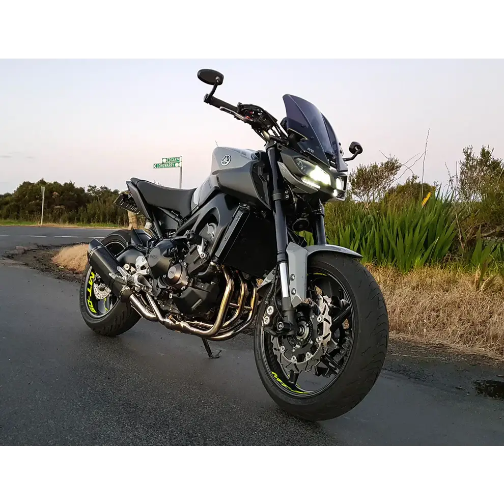 Vandemon Performance Yamaha MT09 FZ09 XSR900 Titanium Doughnut Exhaust & Carbon Fiber Muffler 2016-20 - Exhaust