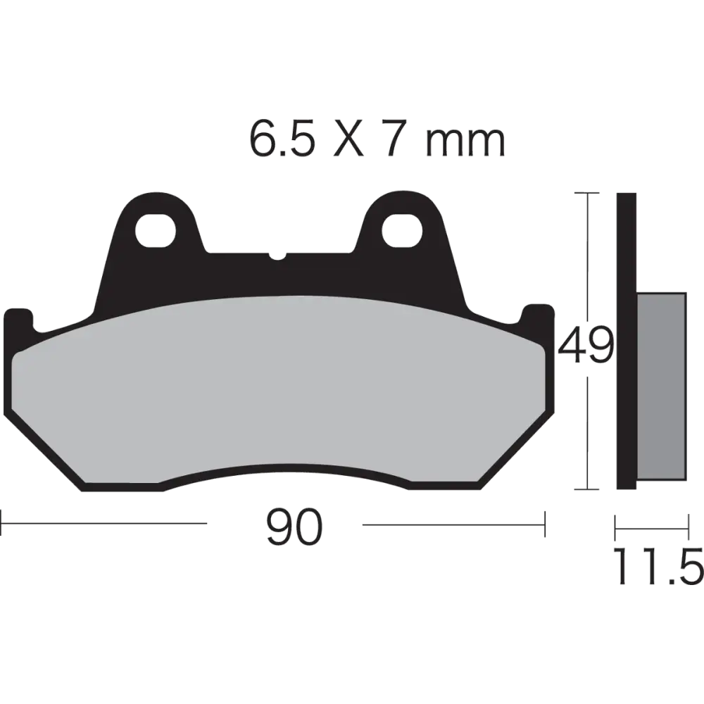 VESRAH Semi-Metallic Brake Pads VD-123/3