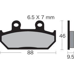 VESRAH Semi-Metallic Brake Pads VD-143/2