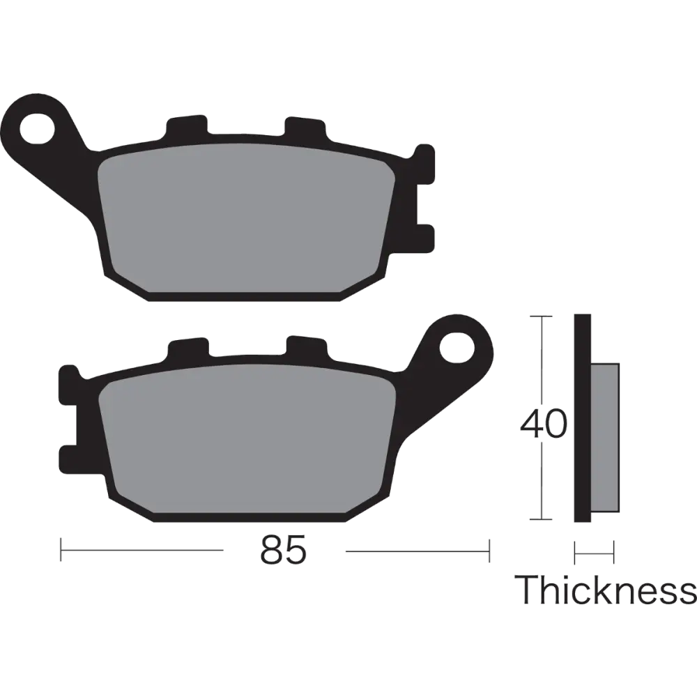 VESRAH Semi-Metallic Brake Pads VD-163