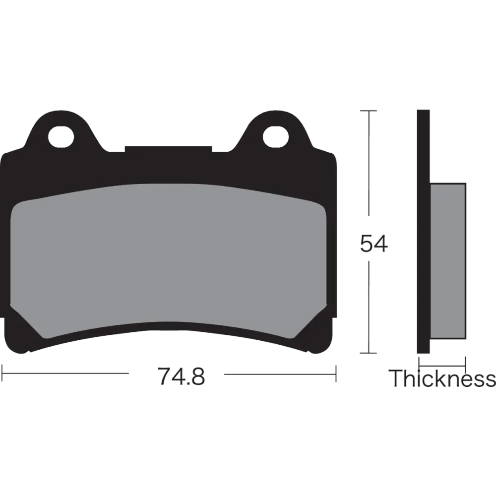 VESRAH Semi-Metallic Brake Pads VD-242