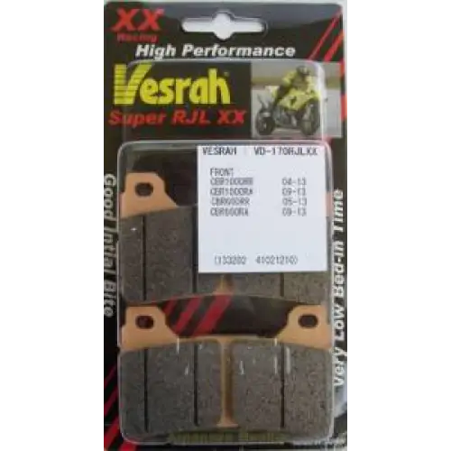 Vesrah,VD-170XX-- CBR600RR (05-19),600RRA,(09-19),1000RR(04 -16),1000RRA (08-16) - Brake Pads