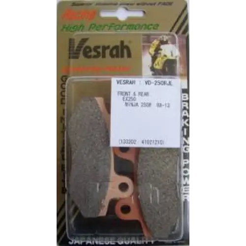 Vesrah,VD-250RJL--Kawasaki Ninja,250R,(ex250),(08-12) ZZR250,(ex250),(09-12) - Brake Pads