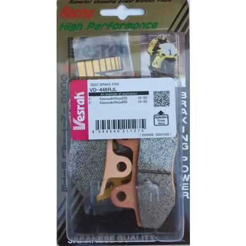 Vesrah,VD-446RJL---Kawasaki Ninja 250,(18-20) Ninja 400,(18-20) - Brake Pads