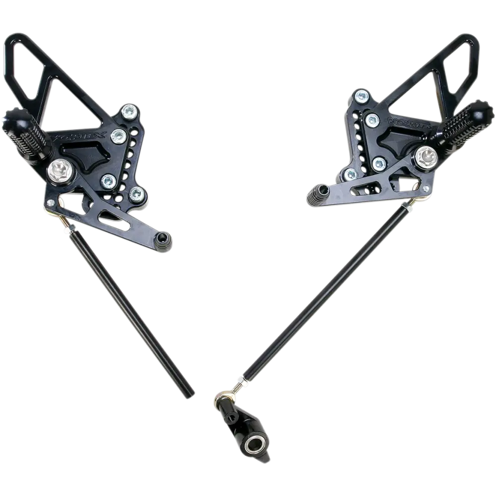VORTEX Rearset - Black - Ducati RS198K