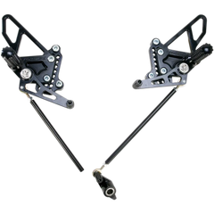 VORTEX Rearset - Black - Ducati RS198K