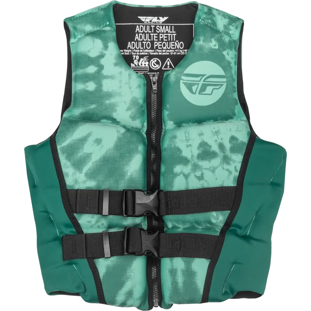 Wmn's Neoprene Flotation Vest Dark Teal/Light Teal Lg