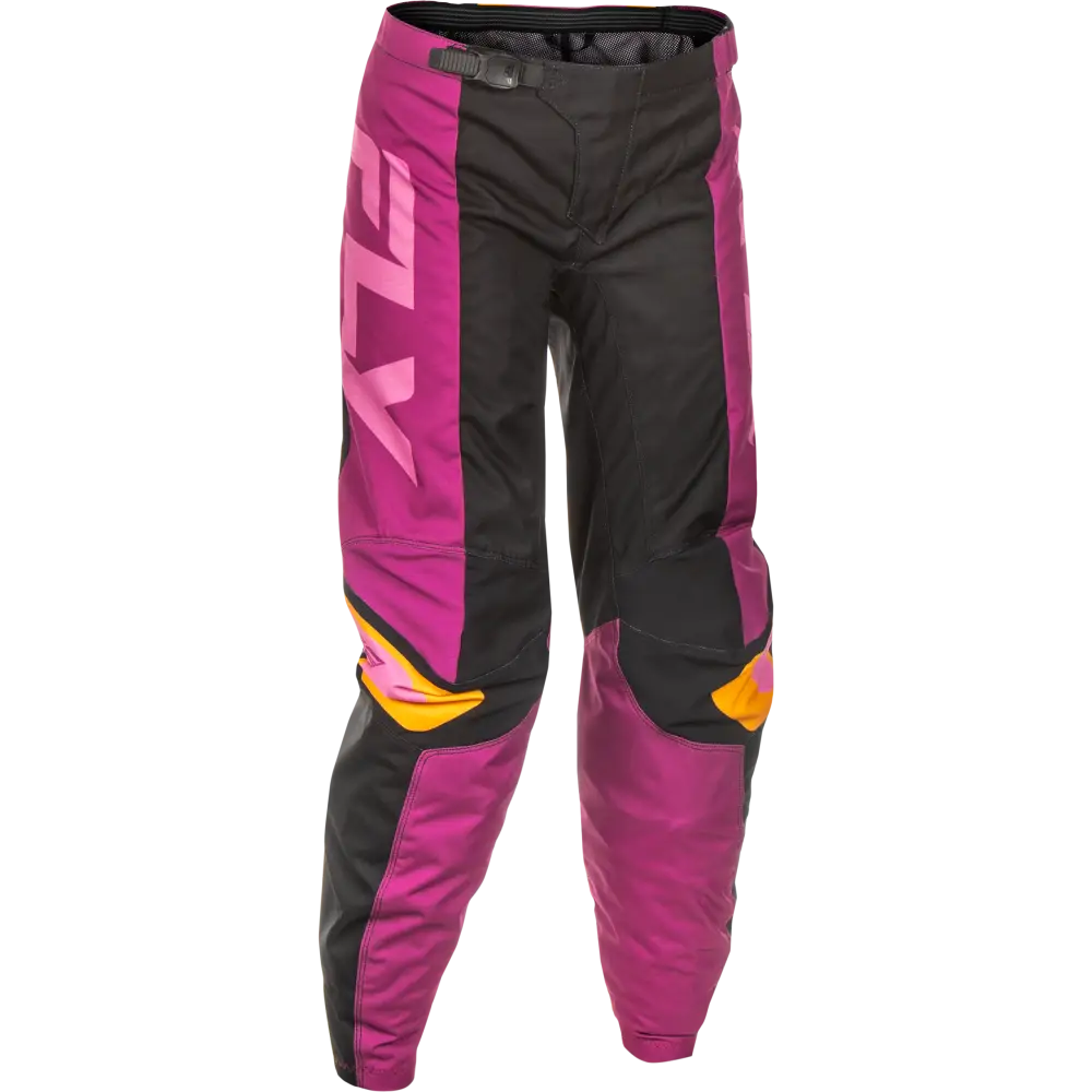 Women's F 16 Pants Ca/Ny Black/Mauve/Yellow Sz 05/06