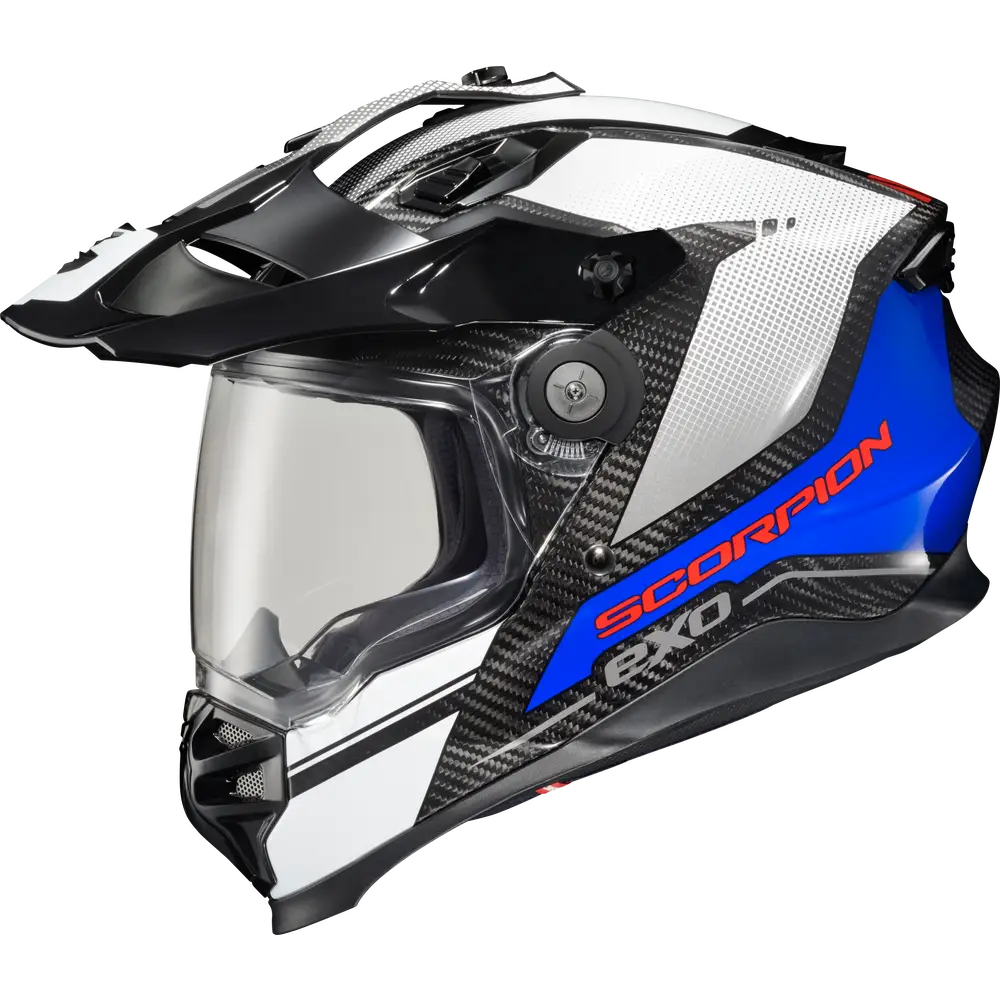 Xt9000 Carbon Full Face Helmet Gloss and Matte Finishes with Trailhead Design Options - Trailhead White / XL
