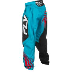 Youth F 16 Pants Ca/Ny Cyan/Black/Red Sz 18