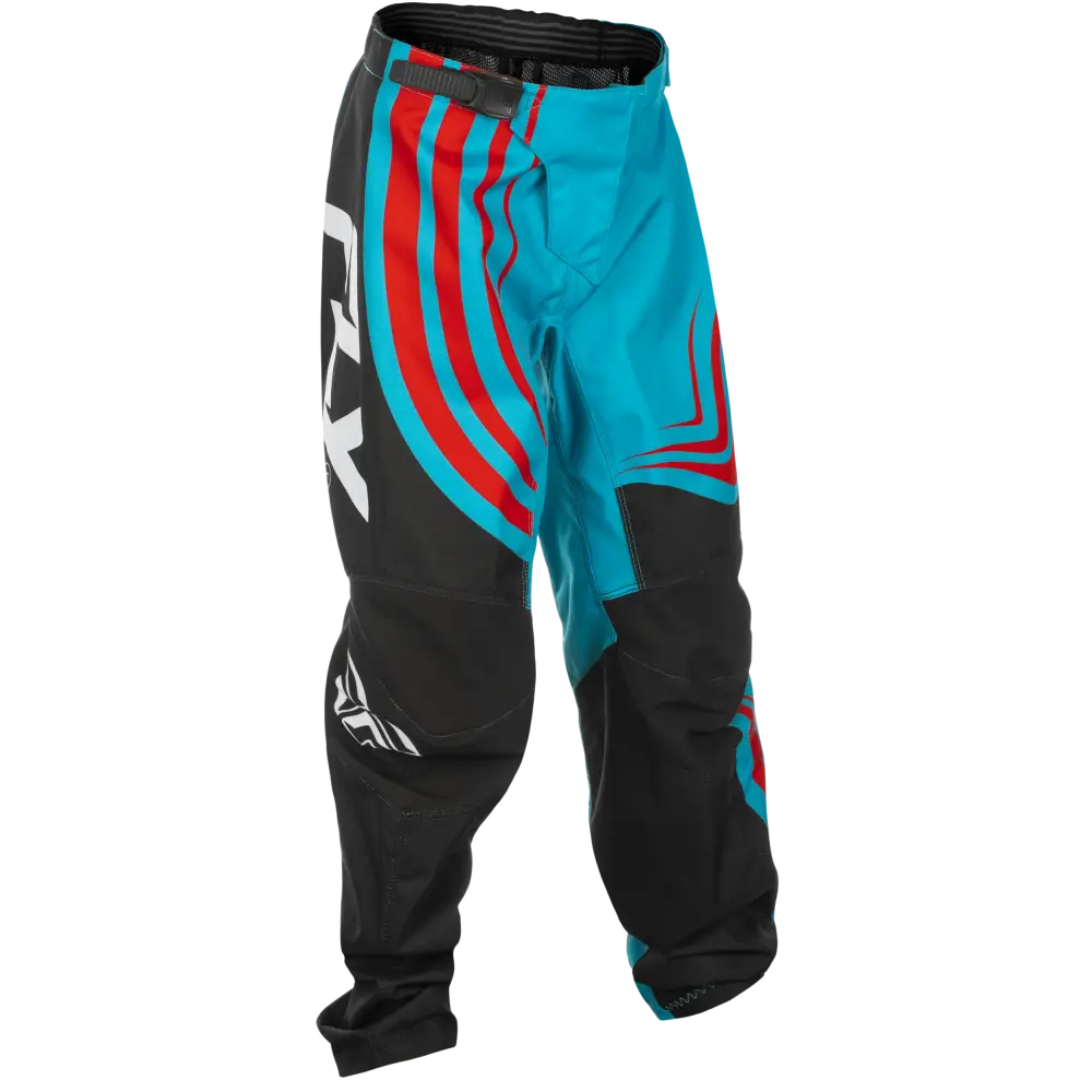 Youth F 16 Pants Ca/Ny Cyan/Black/Red Sz 22