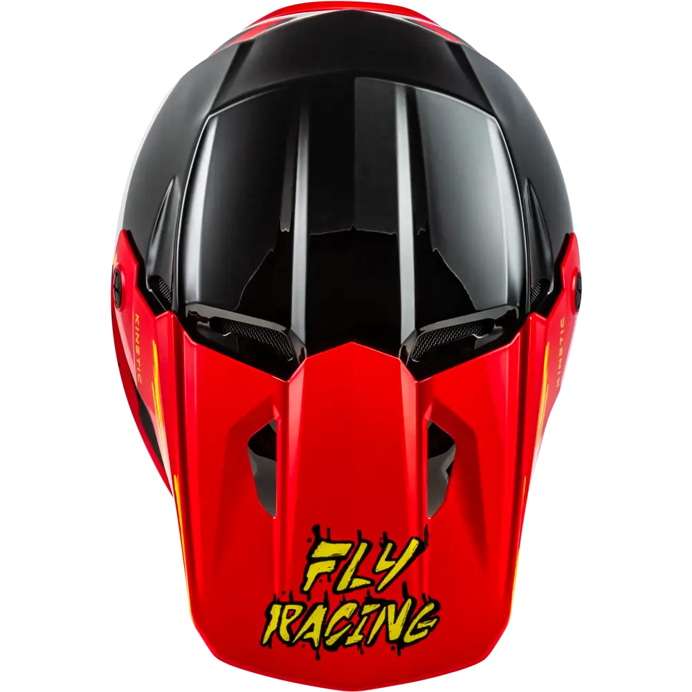 Youth Kinetic Surge Helmet Black/Red/Yellow Ys